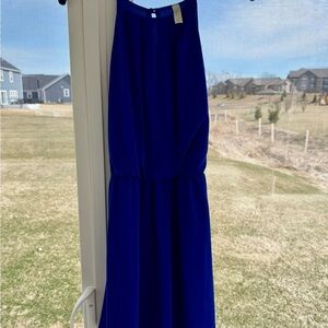 Royal Blue Sleeveless Mini Dress
